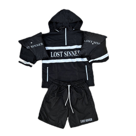 Signature Black Windbreaker Set